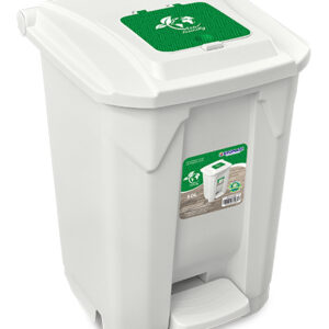 Lixeira Com Pedal 60 Litros Branca